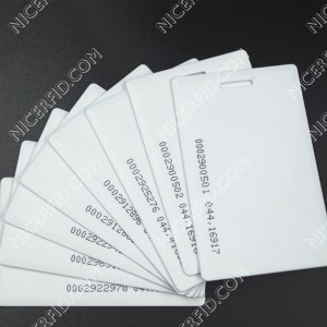 125KHZ TK4100 blank clamshell proximity ID cards